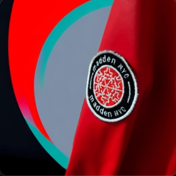 Madden NYC Steve Madden Raincoat Jacket Red Coat Size Medium Polyurethane - Picture 8 of 16